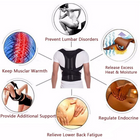 Correcteur de Posture Réglable Ceinture de Maintien Lombaire et Épaules pour 14