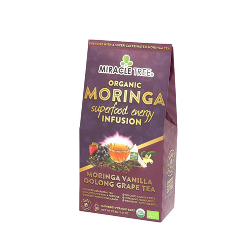 Thé Énergisant Bio Moringa - Raisin Vanille - Café Naturel