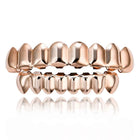 European and American Hot Selling Hiphop Hip-Hop Gold Braces Upper Teeth 8 Lower Teeth 8 Teeth Braces Cross-Border Glossy Braces 3