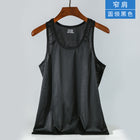 Ice Silk Mesh Vest Men's Summer Hollow Mesh Men's Sweatshirt Fitness Sports Thin Large Size Sleeveless T-shirt Trendy 12