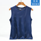 Ice Silk Mesh Vest Men's Summer Hollow Mesh Men's Sweatshirt Fitness Sports Thin Large Size Sleeveless T-shirt Trendy 8