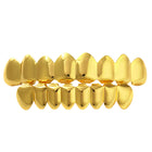 European and American Hot Selling Hiphop Hip-Hop Gold Braces Upper Teeth 8 Lower Teeth 8 Teeth Braces Cross-Border Glossy Braces 11