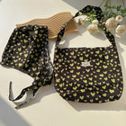 Japanese and Korean Popular Fried Street Hat Bag Two-Piece Set Women's Outdoor Leisure Travel Open Cotton Crosswalk Bag Ethnic 7