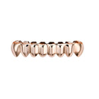 European and American Hot Selling Hiphop Hip-Hop Gold Braces Upper Teeth 8 Lower Teeth 8 Teeth Braces Cross-Border Glossy Braces 7