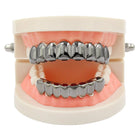 European and American Hot Selling Hiphop Hip-Hop Gold Braces Upper Teeth 8 Lower Teeth 8 Teeth Braces Cross-Border Glossy Braces 1
