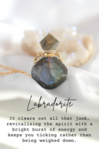 Luxus Mini Kristallfläschchen | 24 Karat Naturkristall-Halsketten 6